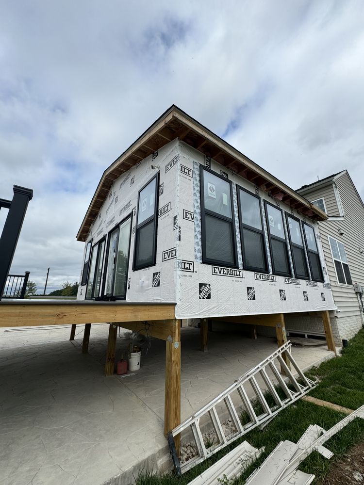 Rear addition, exterior shell
